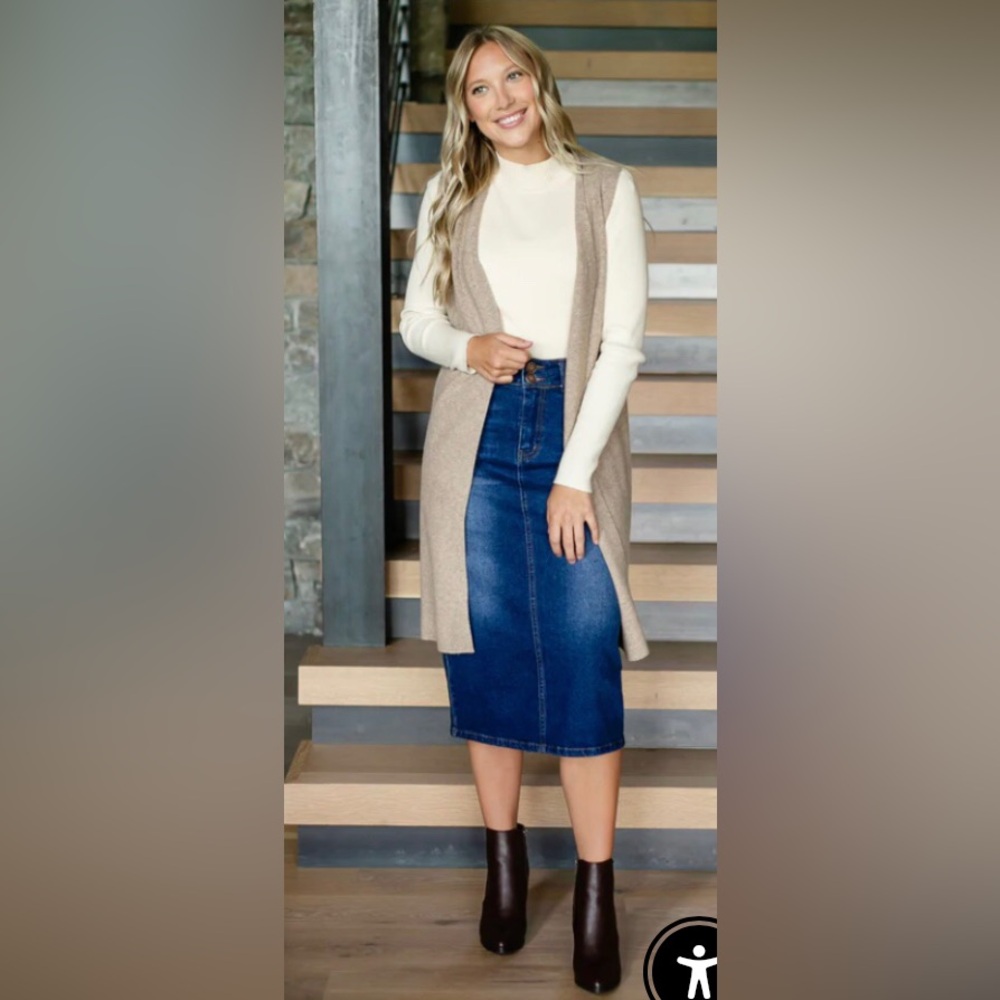Inherit Lexi Sleeveless Cardigan XS